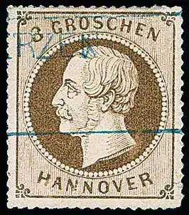 3 Gr. brun ocre, pièce de cabinet avec rare Ra2 de remplacement d'Aerzen avec lettres espacées