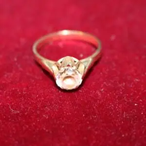 Bague femme avec pierre or 585, taille 54, env. 3 grammes