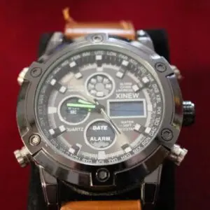 Montre-bracelet pour homme, bracelet en cuir marron, XINEW