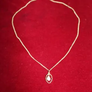 Collier avec pendentif or 333, longueur 41 cm, env. 1,4 gramme