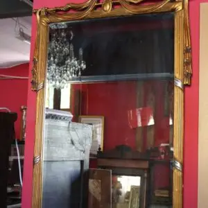 Miroir d'apparat vers 1900, L 77cm x H 115cm