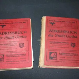 2 anciens annuaires, ville de Gotha