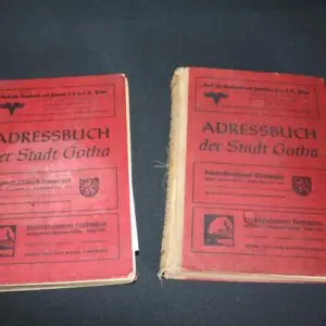 2 anciens annuaires, ville de Gotha
