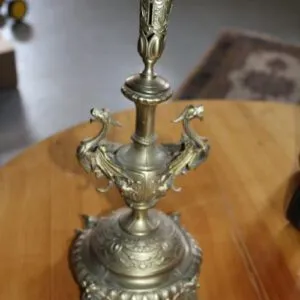 Bougeoir vers 1880, hauteur 37cm