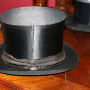 Ancien chapeau claque vers 1930, H.P. Bestes Deutsches Fabrikat
