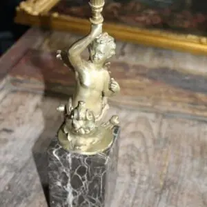 Bronze sur socle en marbre, H 36cm