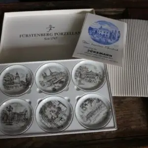6 petites assiettes de collection Fürstenberg porcelaine