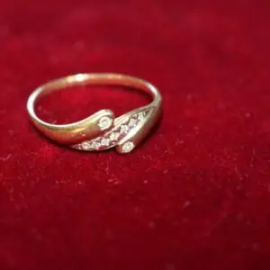 Bague or 585, taille 54, env. 1,6 gramme