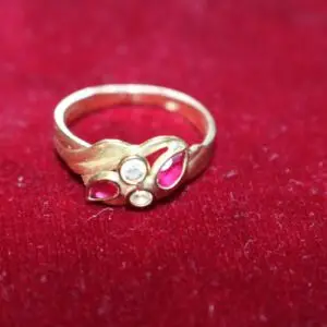 Bague femme or 333, taille 56, env. 3,4 grammes