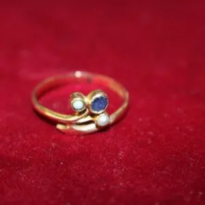 Bague femme or 585, taille 57, env. 2 grammes