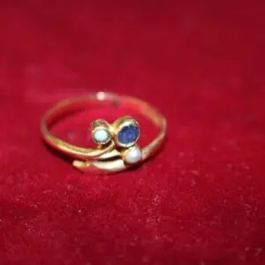 Bague femme or 585, taille 57, env. 2 grammes