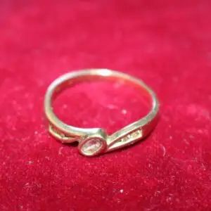 Bague femme or 333, taille 62, env. 2,1 grammes