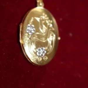 Pendentif / Médaillon en or 333, 2,7 cm, env. 4,3 grammes