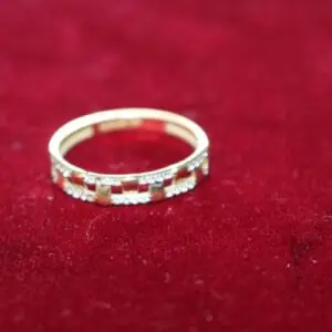 Bague femme or 585, taille 55, env. 1,4 gramme