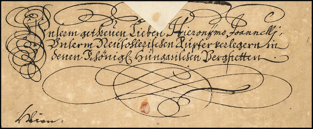 Prag, 1680, seltener Kaiserbrief mit Briefkopf und eigenhändiger Unterschrift von Kaiser Leopold I., rs. großes Papiersiegel