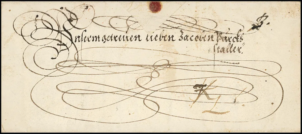Vienne, 1612, lettre impériale décorative scellée avec en-tête de l'empereur Matthias et signatures, contenu complet