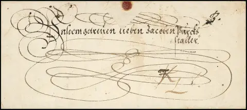 Wien, 1612, dekorativer gesiegelter Kaiserbrief mit Briefkopf von Kaiser Matthias und Unterschriften, kpl. Inhalt