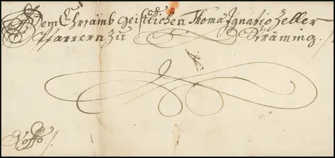 Wien, 1710, Kaiserbrief mit Briefkopf von Kaiser Franz Joseph I. und Unterschriften an einen Pfarrer zu Sträming