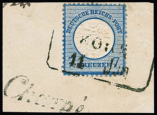 "Kork", delicate post-administered Billet-Ra2 on superb registered letter piece with 7 Kr. large breastplate