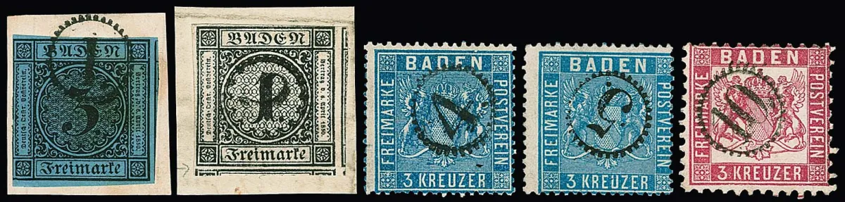 13 values with clear clock wheel cancellations "1", "2", "3"(3), "4", "5", "10", "12", "13", "15", "16" and "23"