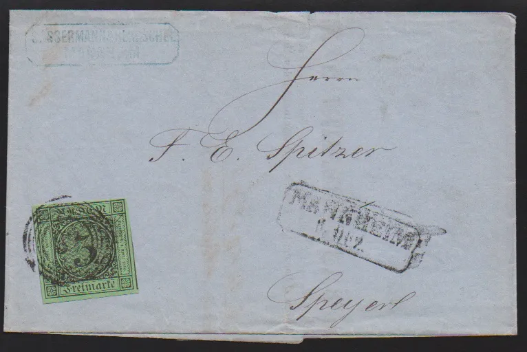 Vier Prachtbriefe inkl. gez. 9 Kr. karmin (Mi. 600,-), sowie 7 Kr. blau in die Schweiz