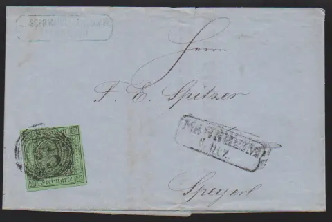 Vier Prachtbriefe inkl. gez. 9 Kr. karmin (Mi. 600,-), sowie 7 Kr. blau in die Schweiz