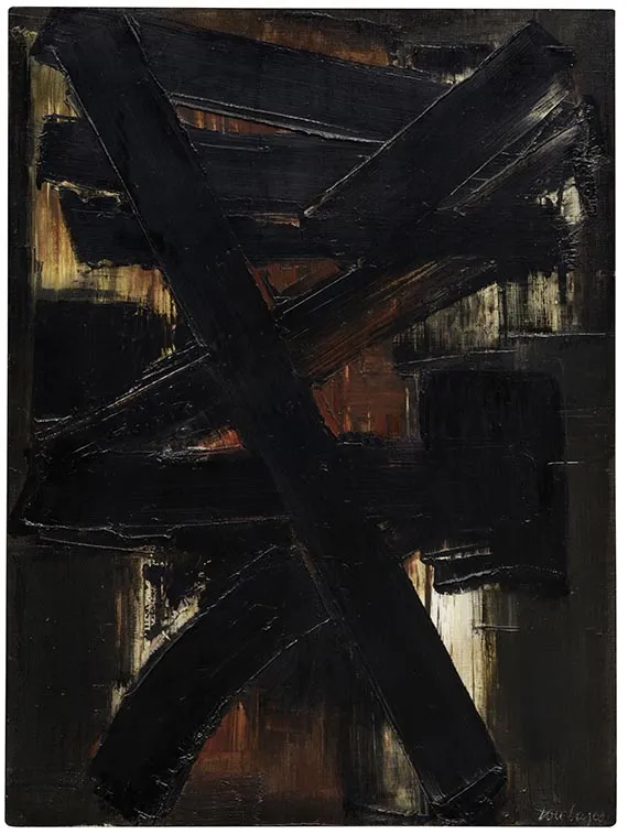 Пьер Сулаж, Peinture 81 x 60 см, 2 мая 1957