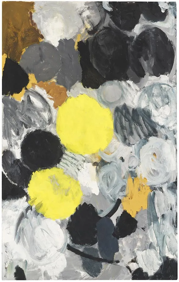 Ernst Wilhelm Nay, Gelb und Silbergrau, 1961