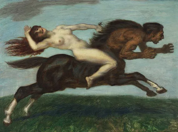 Franz von Stuck,半人马骑行,1910