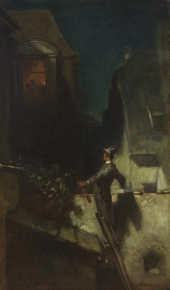 Carl Spitzweg, De maneschijnviolist, 1840