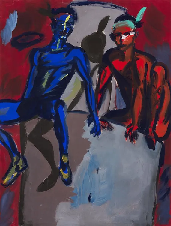 Rainer Fetting, 2 Indians (Fetting und Castelli)