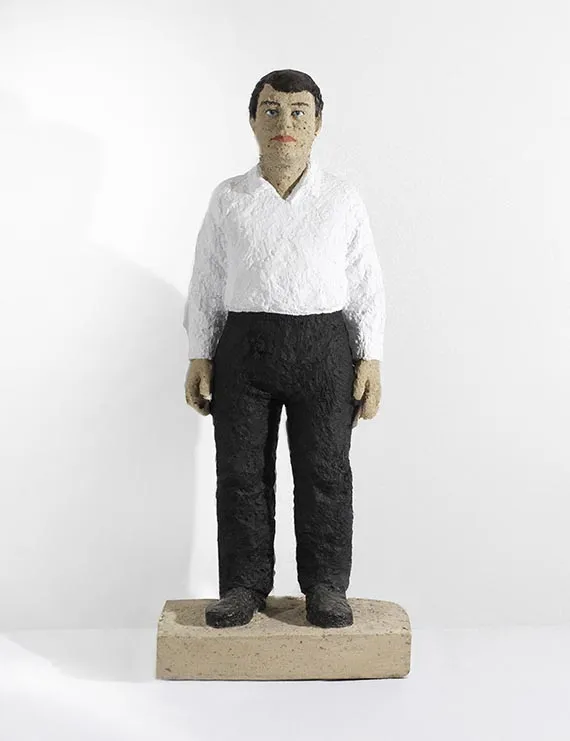 Stephan Balkenhol, Man met wit overhemd, 1992