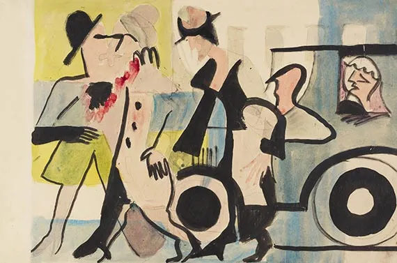 Ernst Ludwig Kirchner, Straßenszene, 1925