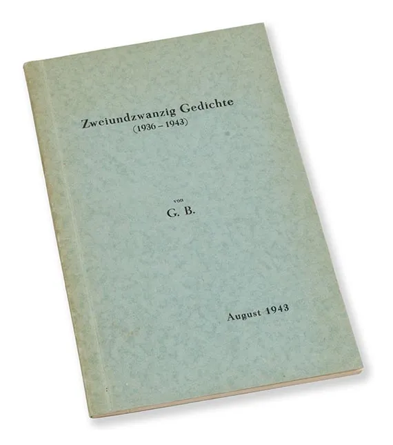 Gottfried Benn, Zweiundzwanzig Gedichte, 1943