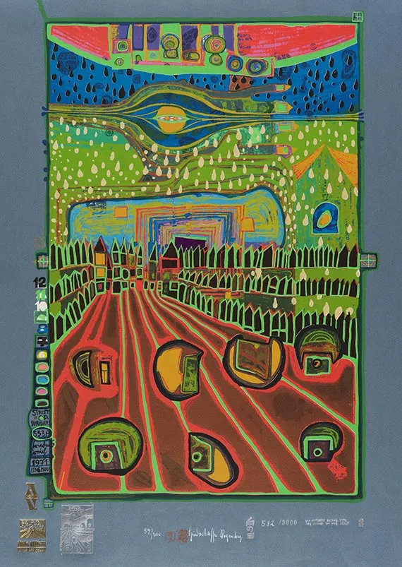 Friedensreich Hundertwasser, Regentag - Kassette, 1972