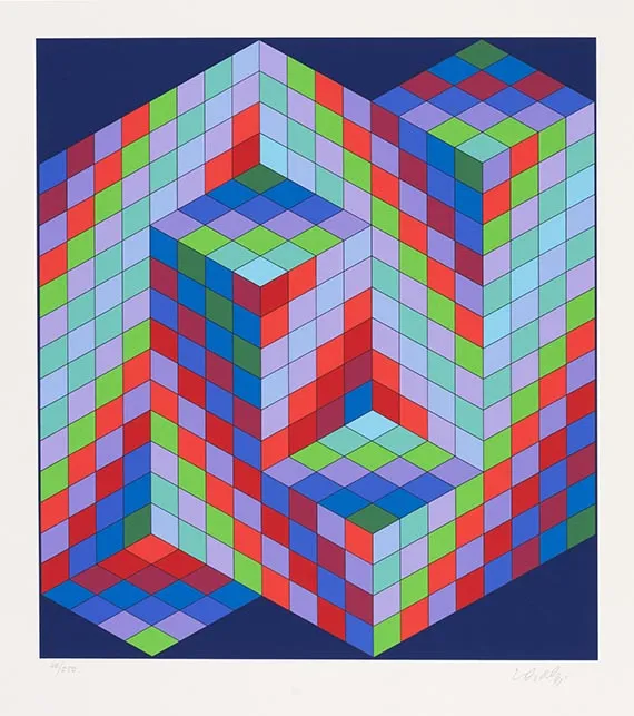 Victor Vasarely, Mappe Vasarely, text Otto Hahn