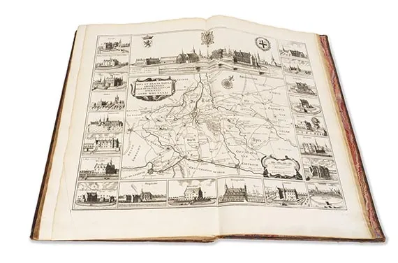 Антон Сандерус, Verheerlykt Vlaandre. 3 части в 2 томах. Прилагается: Groot kerkelyk Toneel des Hertogdoms van Brabant