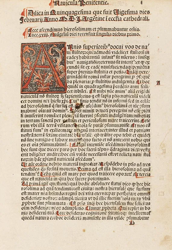 Johannes Geiler von Kaisersberg, Navicula penitentie, 1512