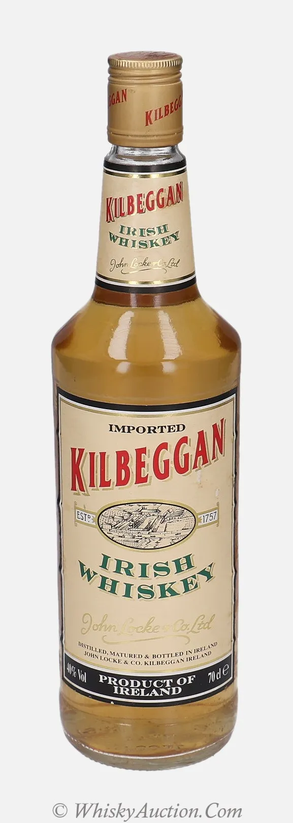 Kilbeggan Irish Whiskey 40% 70 cl