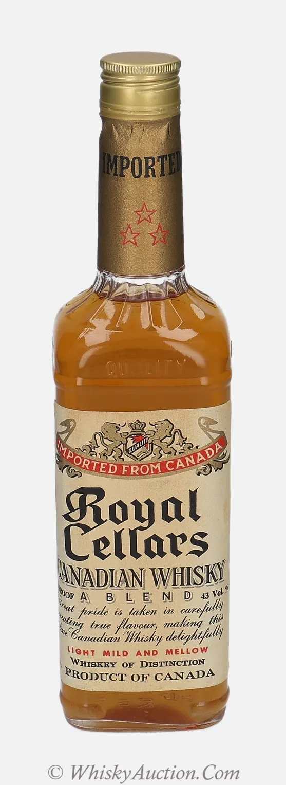 Canadian Whisky A Blend Royal Cellars