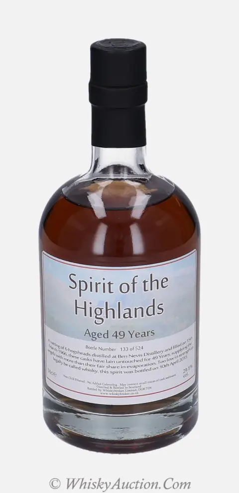 Ben Nevis Spirit of the Highlands 49 let (březen 1966 / 10. dubna 2015) – Whiskybroker.co.uk