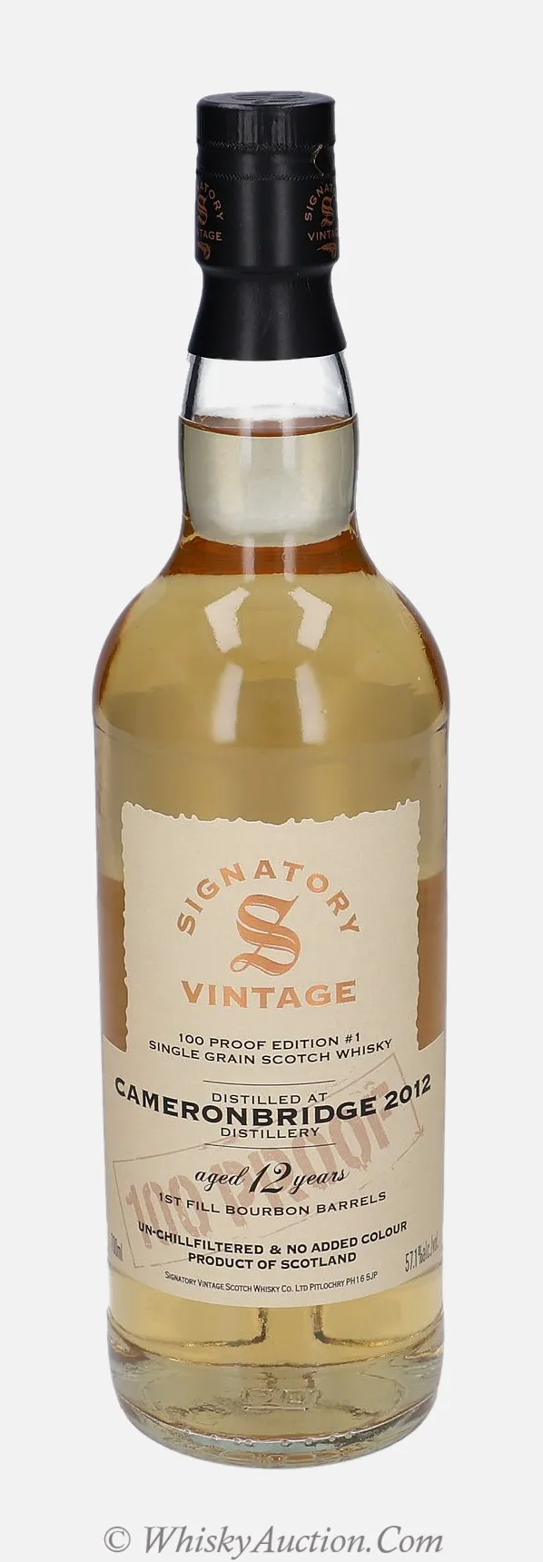 Cameronbridge 100 Proof Edition 12 ans (2012 / 14.2.2025) – Signatory Vintage Scotch Whisky Co. Ltd.