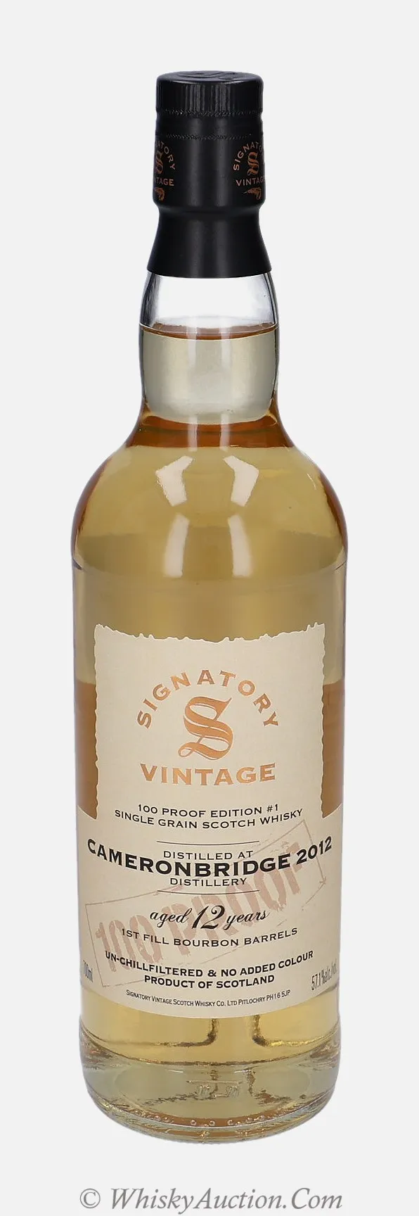 Cameronbridge 100 Proof Edition 12 ans (2012 / 14.2.2025) – Signatory Vintage Scotch Whisky Co. Ltd.