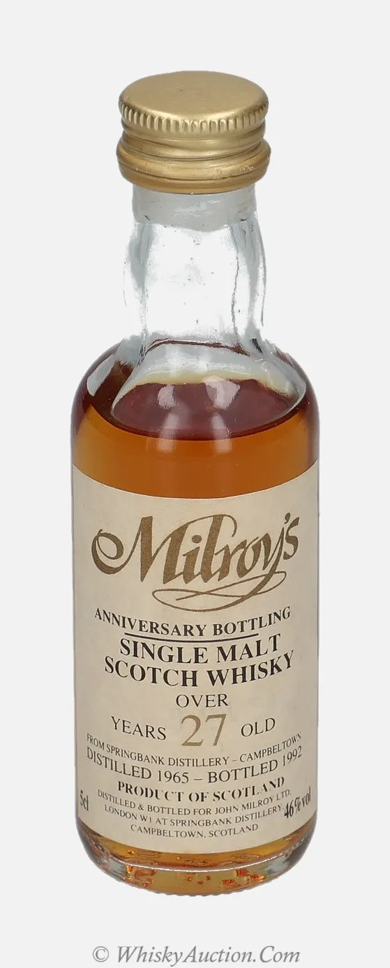 Springbank přes 27 let (1965 / 1992) – Milroy`s
