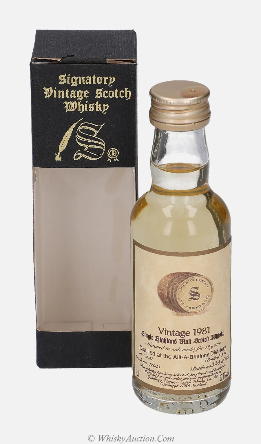 Allt - a - Bhainne 12 lat (5.6.1981 / 3.1994) – Signatory Vintage Scotch Whisky Co. Ltd.