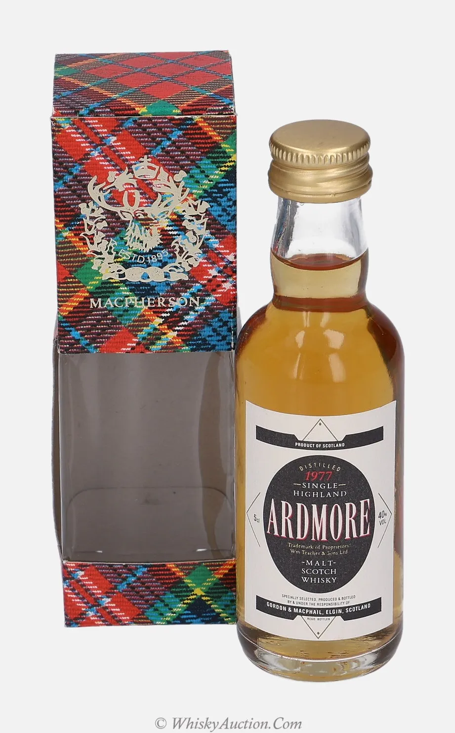 Ardmore Distillery Labels (1977) – Gordon & MacPhail