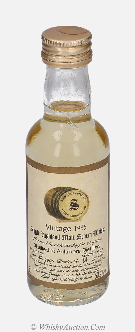 Aultmore 11 lat (9.10.1985 / 2.1997) – Signatory Vintage Scotch Whisky Co. Ltd.
