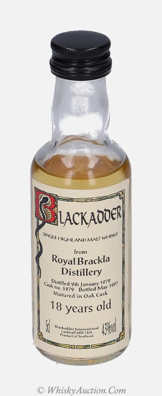 Brackla 18 ans (9 janvier 1979 / mai 1997) – Blackadder International