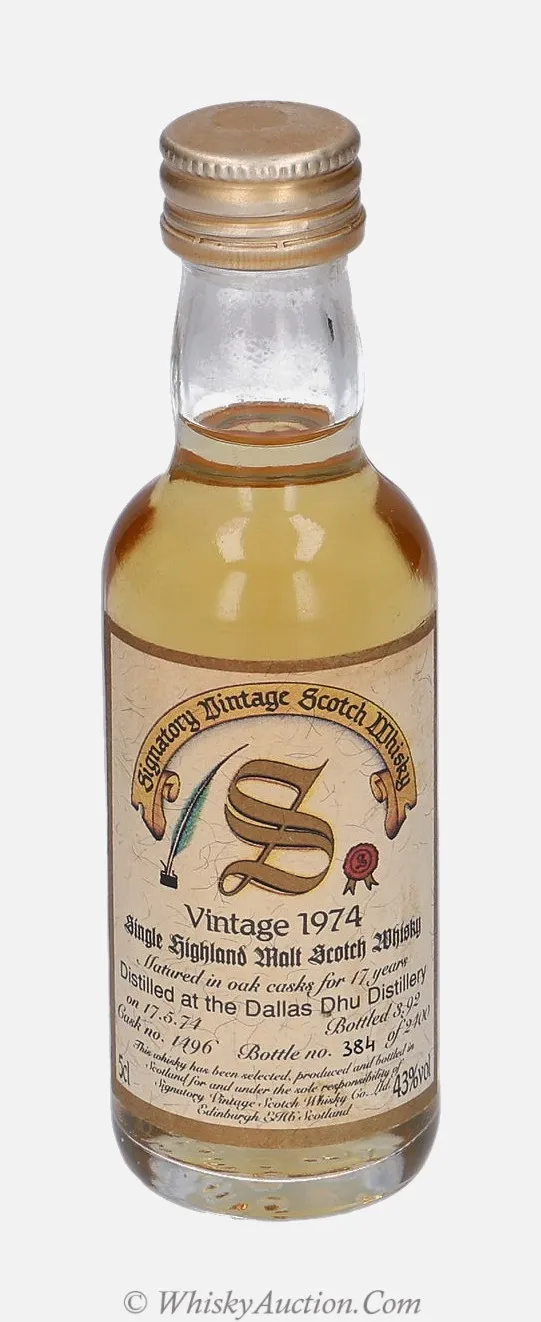 Dallas Dhu 17 лет (17.5.1974 / 3.1992) – Signatory Vintage Scotch Whisky Co. Ltd.
