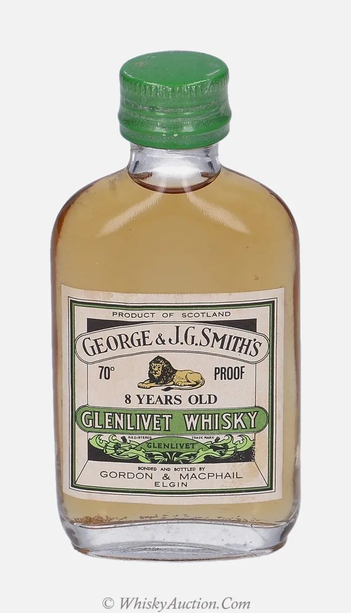 Glenlivet Distillery Labels 8 let – Gordon & MacPhail